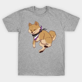 Asexual Pride Shiba Inu T-Shirt